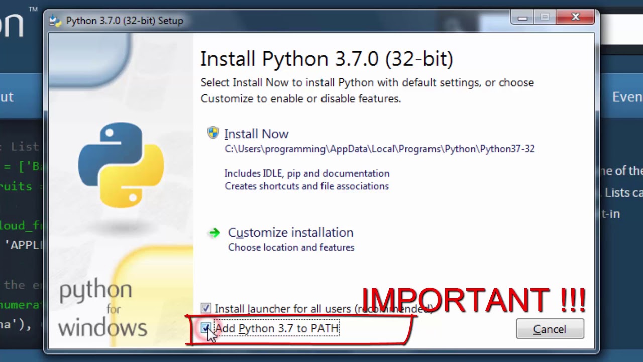 download python for windows 7